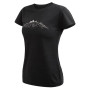 Tricou funcțional femei Sensor Merino Cordura Peak negru černá