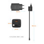 Adaptor Swissten SlideCharge Gan 30W, 1X USB-A 18W
