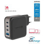 Adaptor Swissten GaN Travel Charger 100W 3X USB-C PD + USB-A