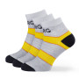 Șosete femei Warg Trail Low Wool 3-pack gri/galben