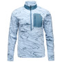 Hanorac bărbați Black Diamond Rift HZ Fleece Jacket albastru deschis Relief-Fog Blue-Midnight Blue