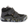 Încălțăminte barefoot all-seasons pentru copii Frodo Barefoot Tex Fun Autumn Grey/Black