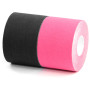 Bandă kinesiologică BronVit Sport Kinesio Tape set negru/roz
