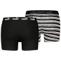 Boxeri bărbați Puma Elements Striped Boxers 2P