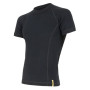 Tricou bărbați Sensor Merino DF m.s. negru černá