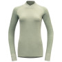 Tricou funcțional femei Devold Kvitegga Merino 230 Cross Neck