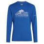Tricou funcțional bărbați Icebreaker Men Mer 200 Oasis LS Crewe Rising Light
