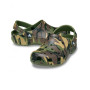 Papuci copii Crocs Classic Camouflage Clog Army Green/Multi