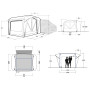 Cort frontal Outwell Cross PowerAir