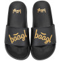 Papuci copii Baagl Logo Gold