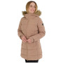Geacă lungă de iarnă femei Fundango Melody Padded Jacket maro walnut