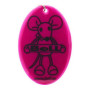 Pandativ Boll Reflective Pendant 4 roz Magenta
