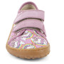 Teniși pentru copii Frodo Barefoot canvas White/Pink