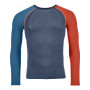 Tricou bărbați Ortovox 120 Competition Light Long Sleeve M albastru night blue