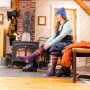 Șosete 3/4 femei Darn Tough Snowburst Otc Midweight With Cushion