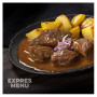 Fel principal Expres menu Gulaș de vită cu cartofi copți