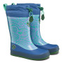 Cizme de cauciuc copii Affenzahn Rainboot Vegan Puddly Bird of Paradise albastru/portocaliu Bird of Paradise