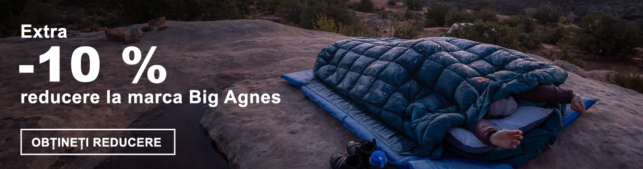 Extra -10% reducere la marca Big Agnes