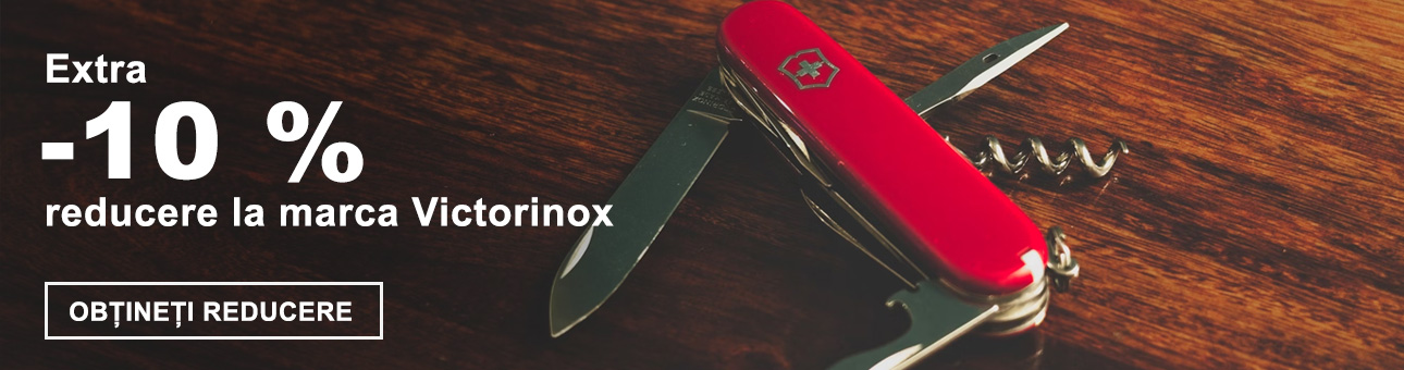 Extra -10% reducere la marca Victorinox