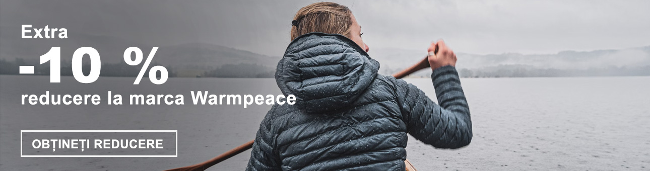 Extra -10% reducere la marca Warmpeace