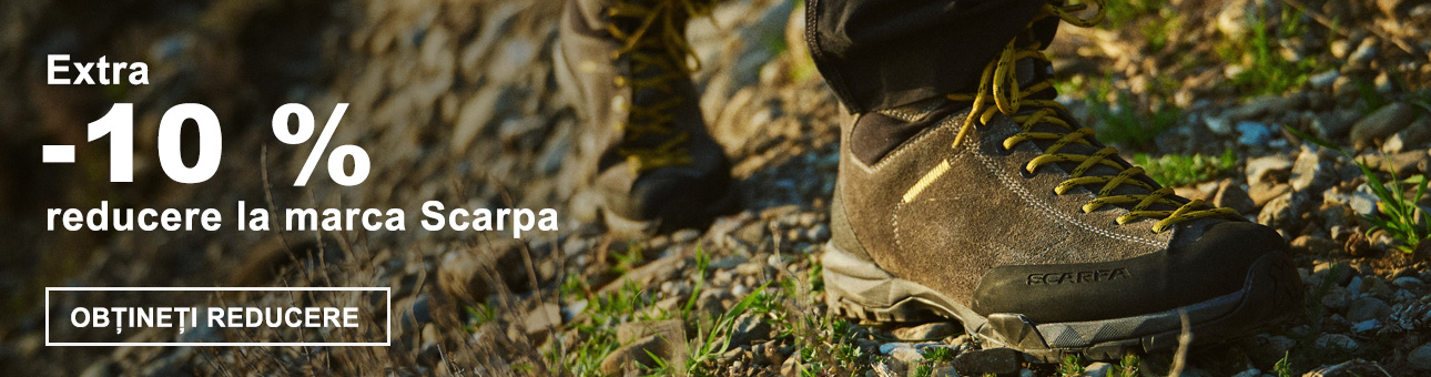 Extra -10% reducere la marca Scarpa