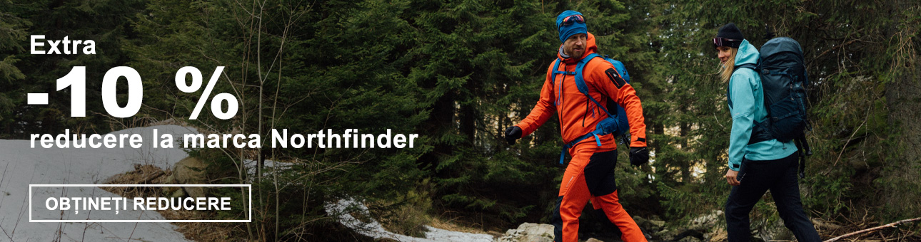 Extra -10% reducere la marca NORTHFINDER